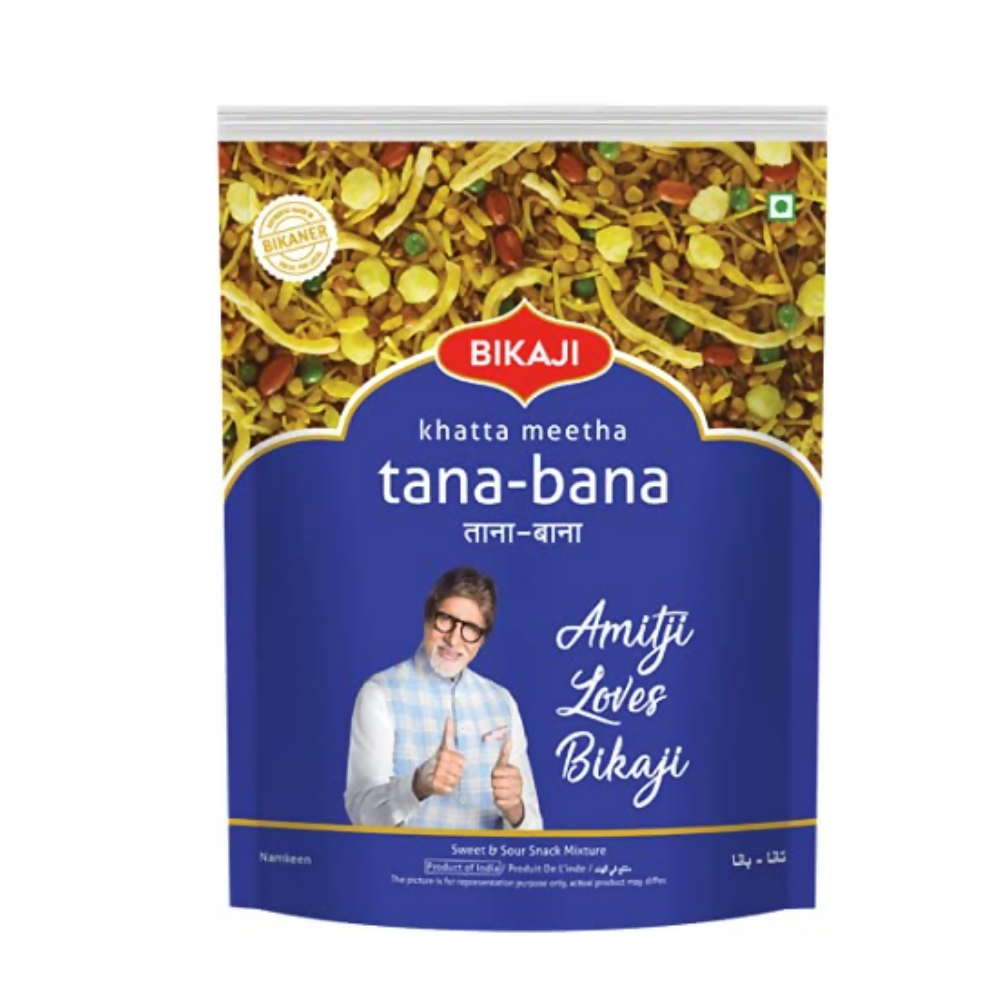 Bikaji Aslee Bikaneri - Khatta Meetha Tana-Bana Namkeen - Dista