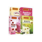BAKERS Premium Milk Shake Mix - Vanilla, Rose, Pista & Strawberry - Dista