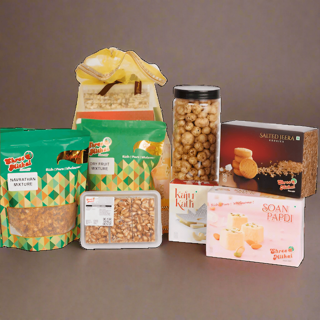 Shree Mithai Blue Titanium Dry Fruit Box Shree Mithai