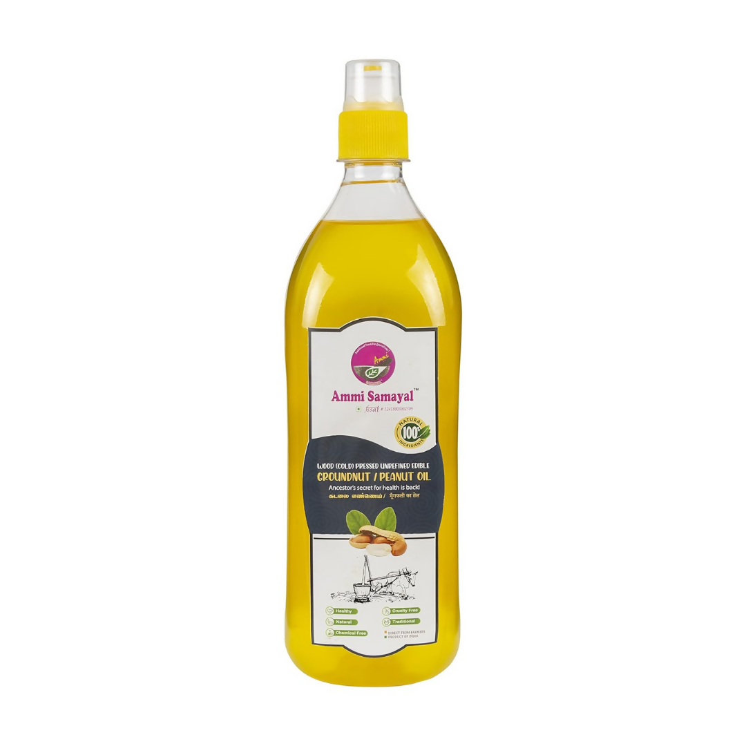 Ammi Samayal Wood Pressed Groundnut Oil - Safuron