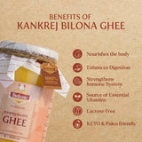 Indicow Foods Kankrej Bilona A2 Cow Ghee | 100% Desi Cow Ghee | Premium A2 Desi Ghee | Cultured Cow Pure Ghee Indicow