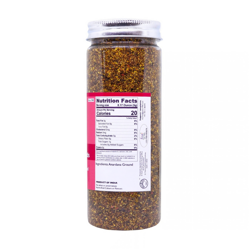 Tassyam Organics Anardana Ground - Dried Pomegranate Arils Tassyam Organics