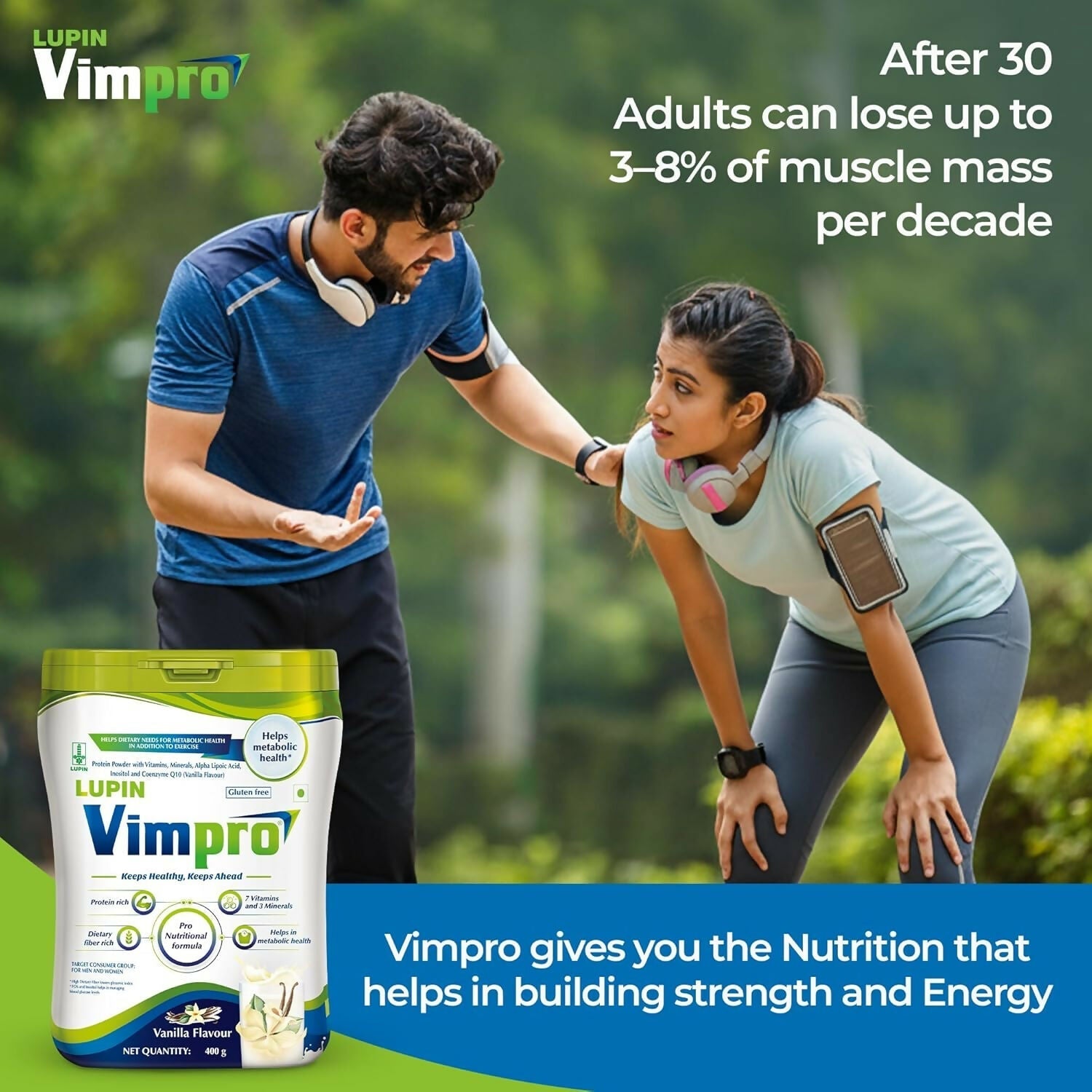 Lupin Vimpro Nutritional Vanilla Protein Powder Lupin