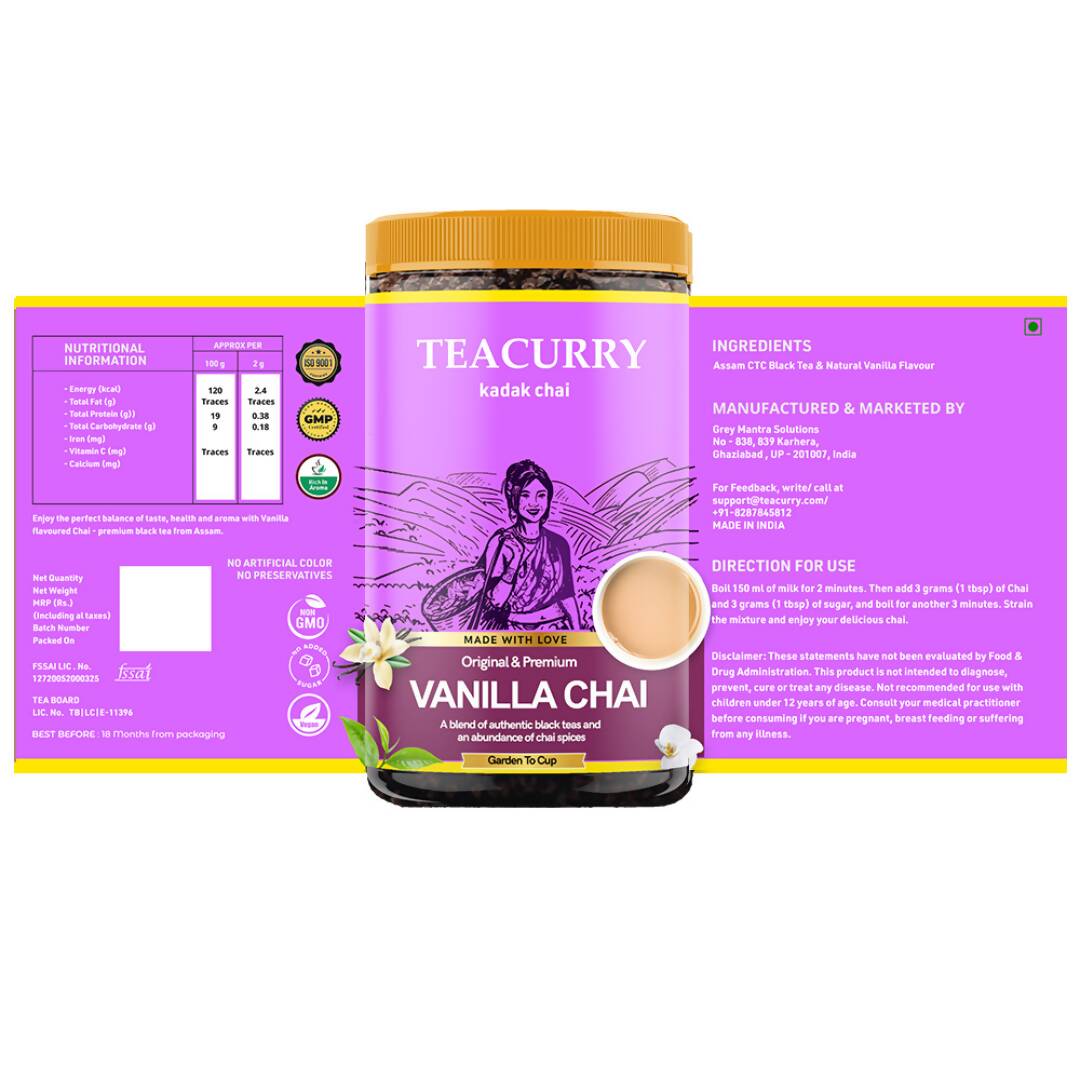 Teacurry Vanilla Chai Powder Teacurry