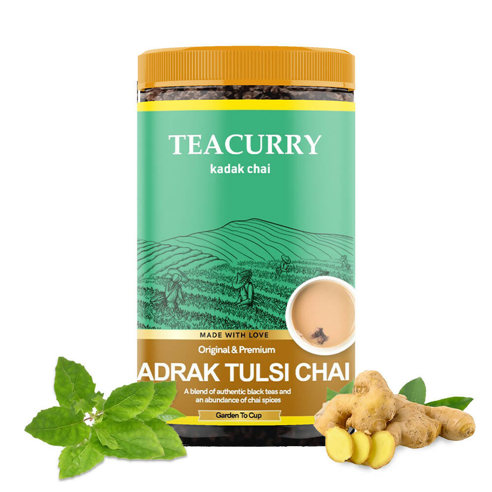 Teacurry Adrak Tulsi Chai Powder - Safuron
