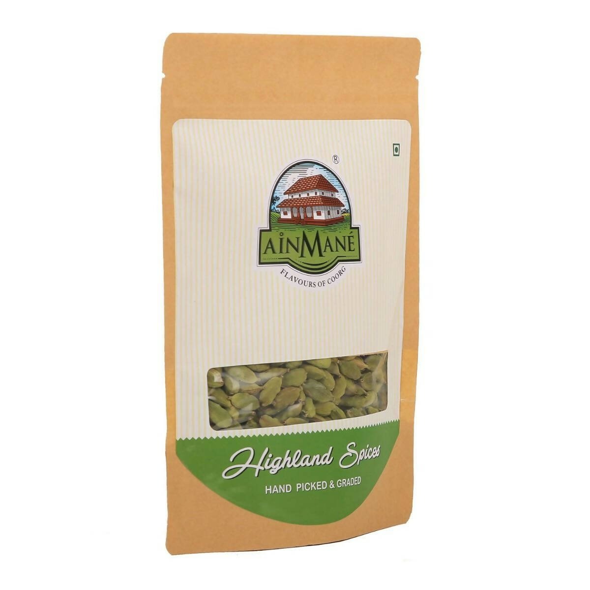 Ainmane Fine Quality Whole Cardamom 8mm Ainmane