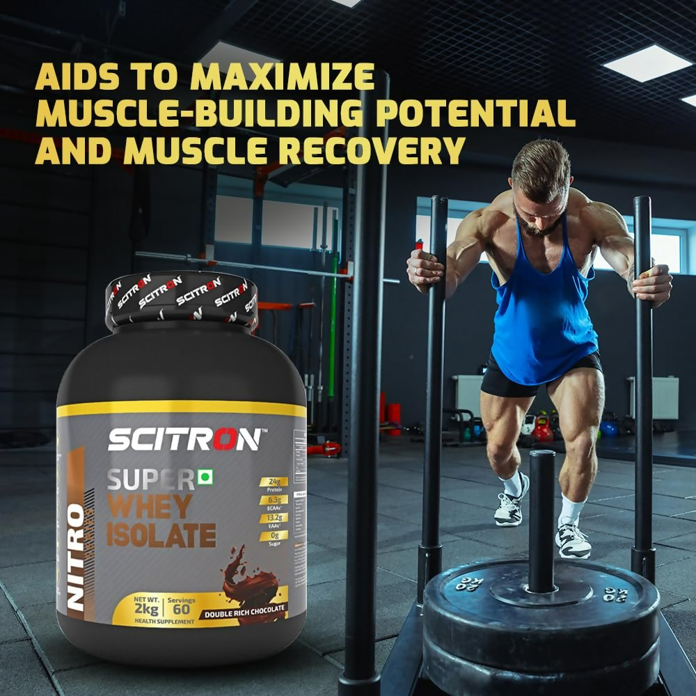 Scitron Super Whey Isolate Protein Powder - Double Rich Chocolate Scitron