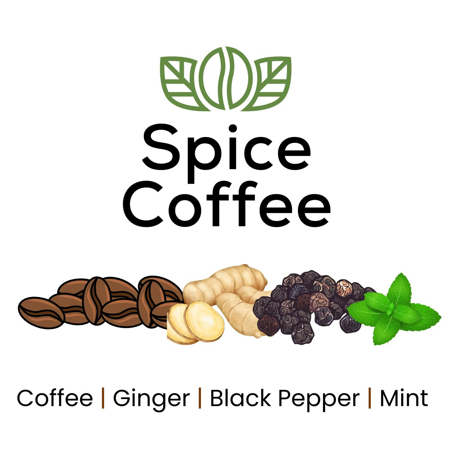 Satvi Wellness Chukkukappi With Mint Spice Coffee With Ginger, Black Pepper In Biodegradable Tea Bags | Spice and Mint Coffee | Herbal Infusions Satvi Wellness