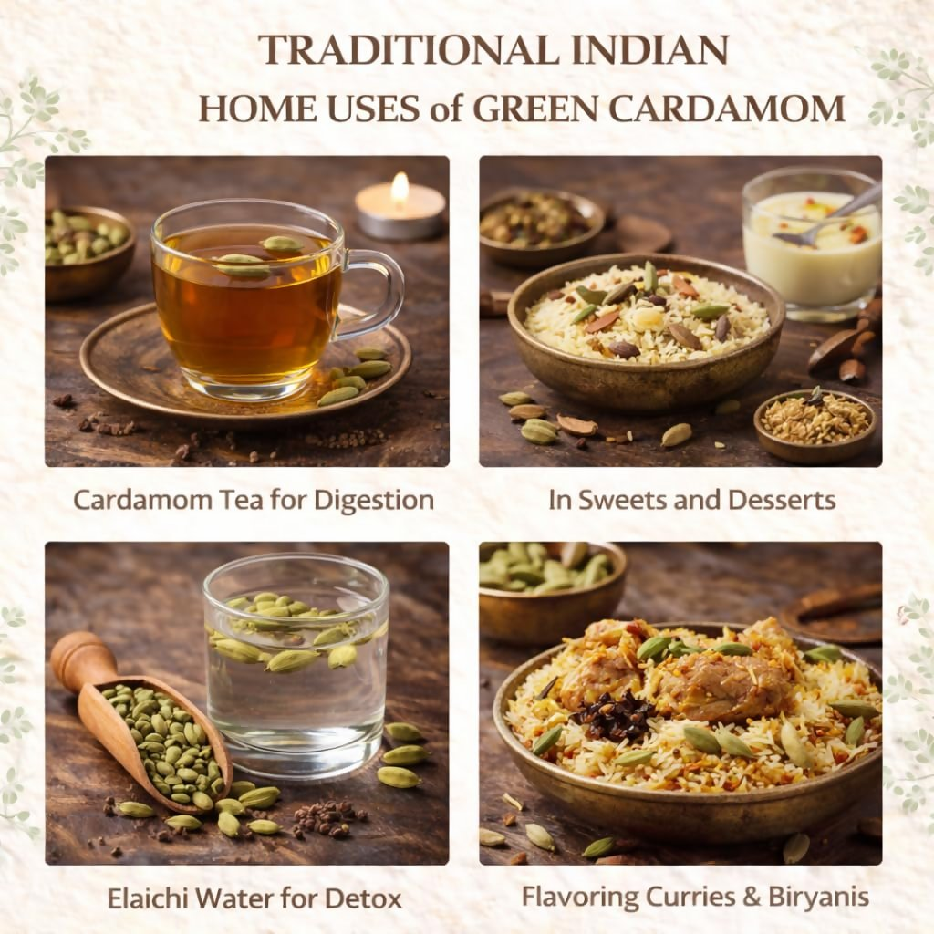 Village-Organica Green Cardamom (Elaichi) Whole – Handpicked Village-Organica