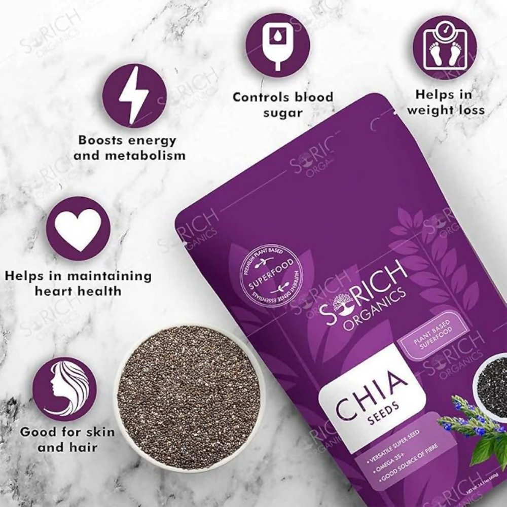 Sorich Organics Raw Chia Seeds and Flax Seeds Sorich
