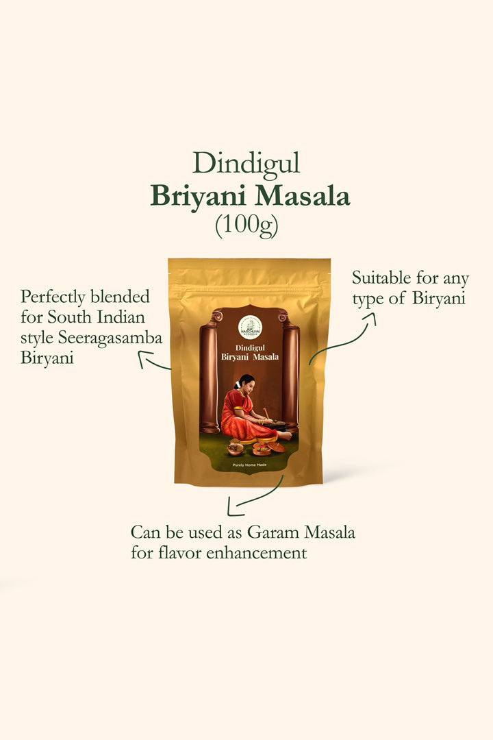 Narchuvai Foods Chettinad Combo (Chettinad Sambar Masala + Karaikudi Curry Masala + Dindigul Biryani Masala) Narchuvai Foods