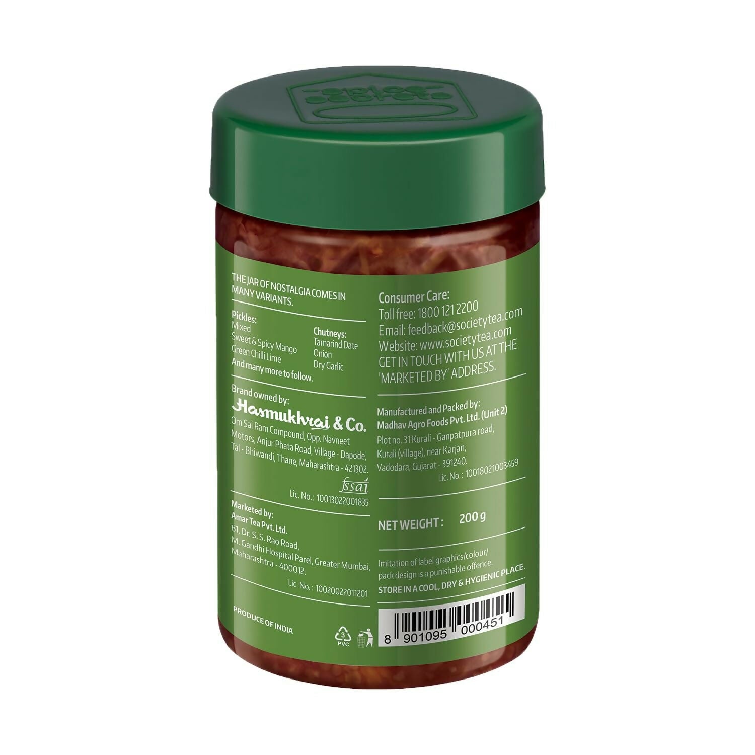 Society Spicy Mango Pickle Jar Society
