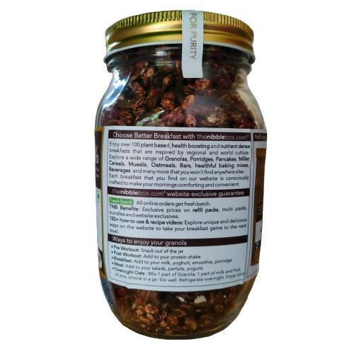 Thenibblebox Belgian Dark Chocolate Granola Thenibblebox