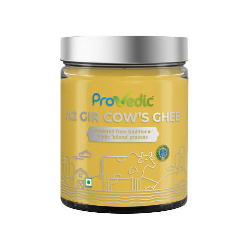 ProVedic A2 Gir Cow's Ghee | For Healthy & Strong Immunity | Prepared using Hand-Churning | Bilona Process | Pure Gir Cow Ghee | Bilona Desi Ghee ProVedic
