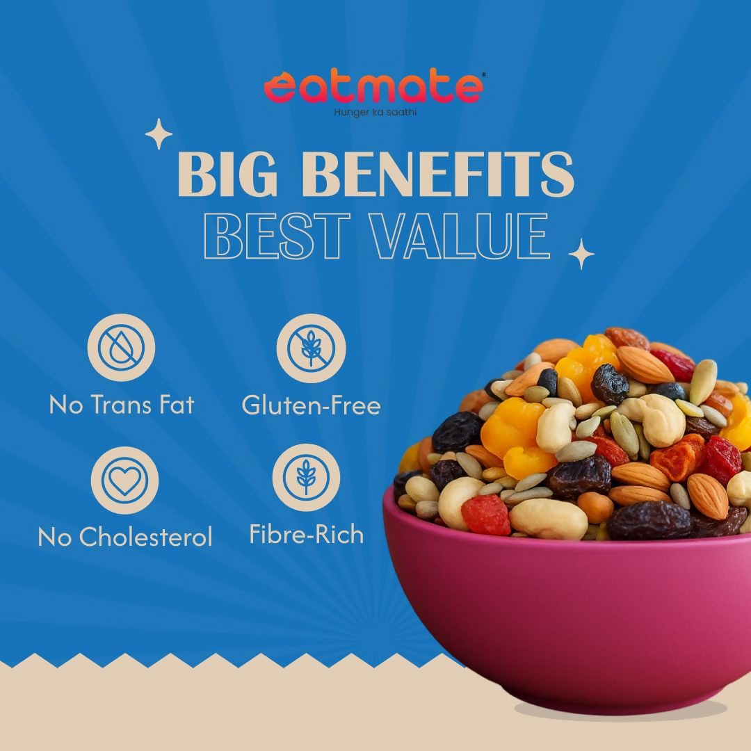 Eatmate Absolute Healthy Dry Fruits and seedMix Premium Trail Mix Eatmate