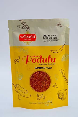 Vellanki Foods Combo Powders - Rasam Podi, Sambar Podi, Kura Karam (250 gms Each) Vellanki Foods