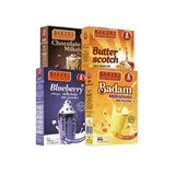 BAKERS Premium Milk Shake Mix - Blueberry, Badam, Butterscotch & Chocolate - Dista