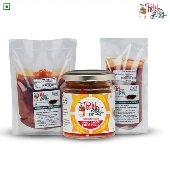 The Pickle Story Mango Ginger Garlic Pickle (Allapkai) The Pickle Story
