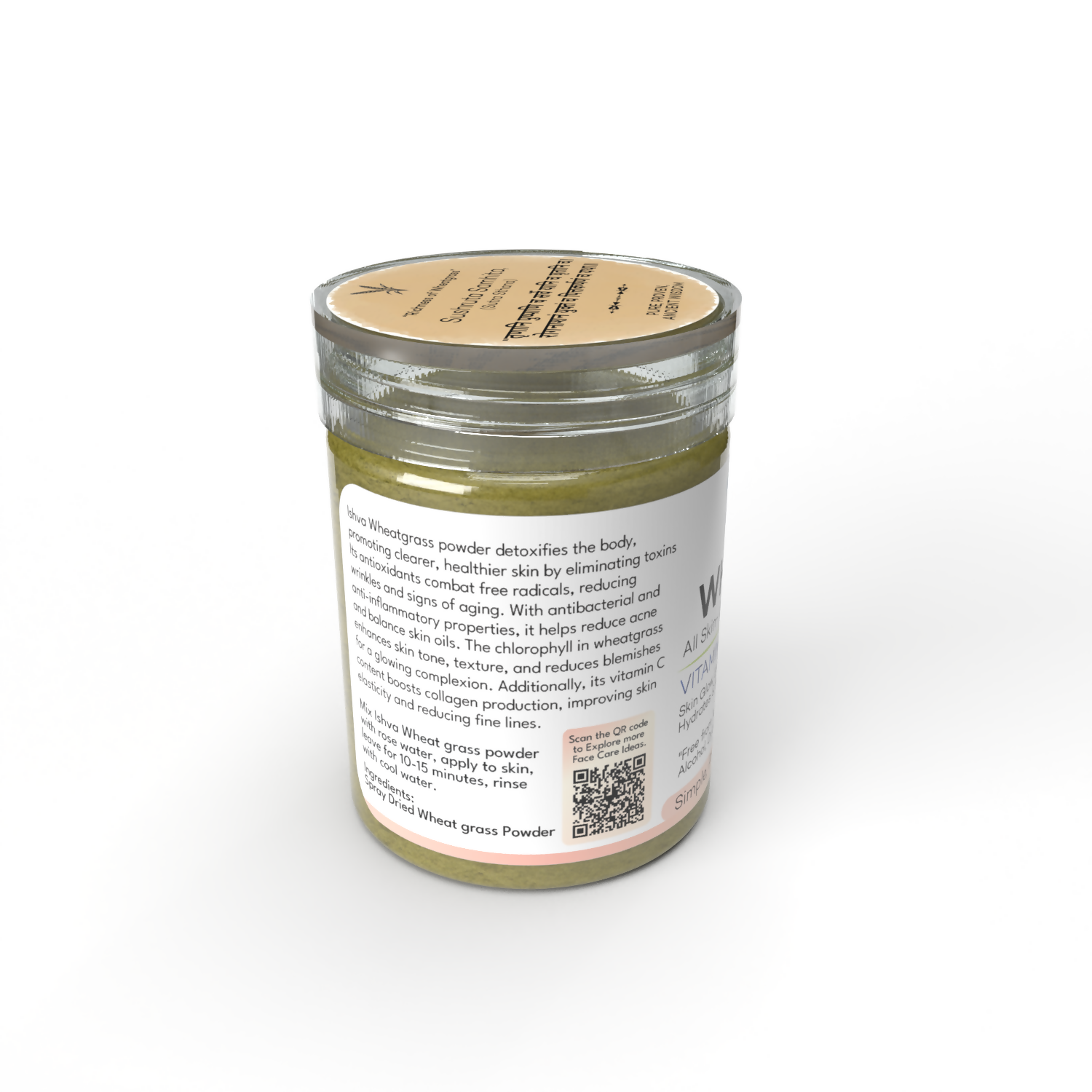 Ishva Wheatgrass Powder For Skin Ishva