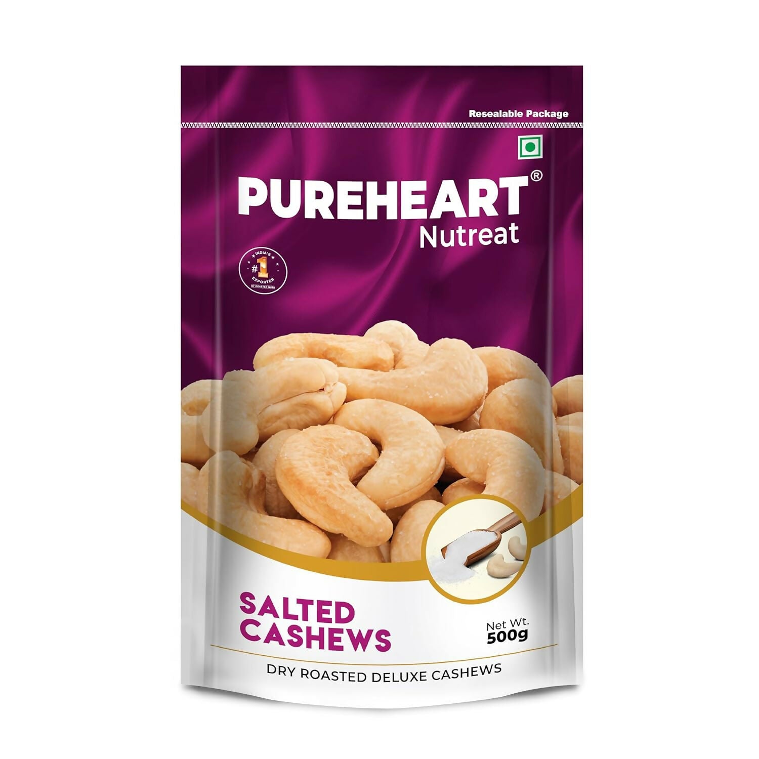 Pureheart Nutreat Roasted Salted Cashews - Safuron