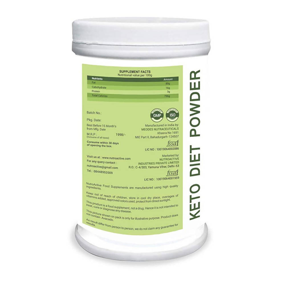NutroActive LipoQuick Keto Diet Meal Replacement Powder NutroActive