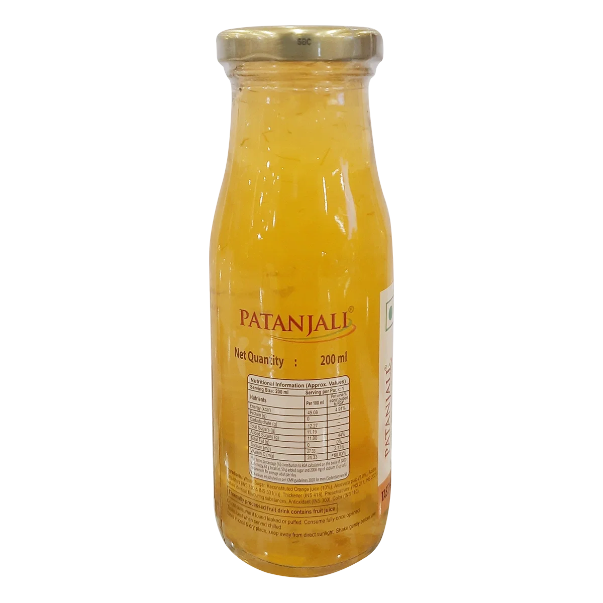 Patanjali Orange Aloe Chunk Drink Patanjali