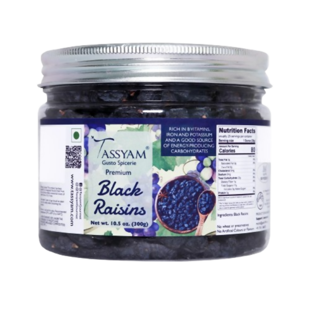 Tassyam Organics Seedless Black Raisins - Safuron