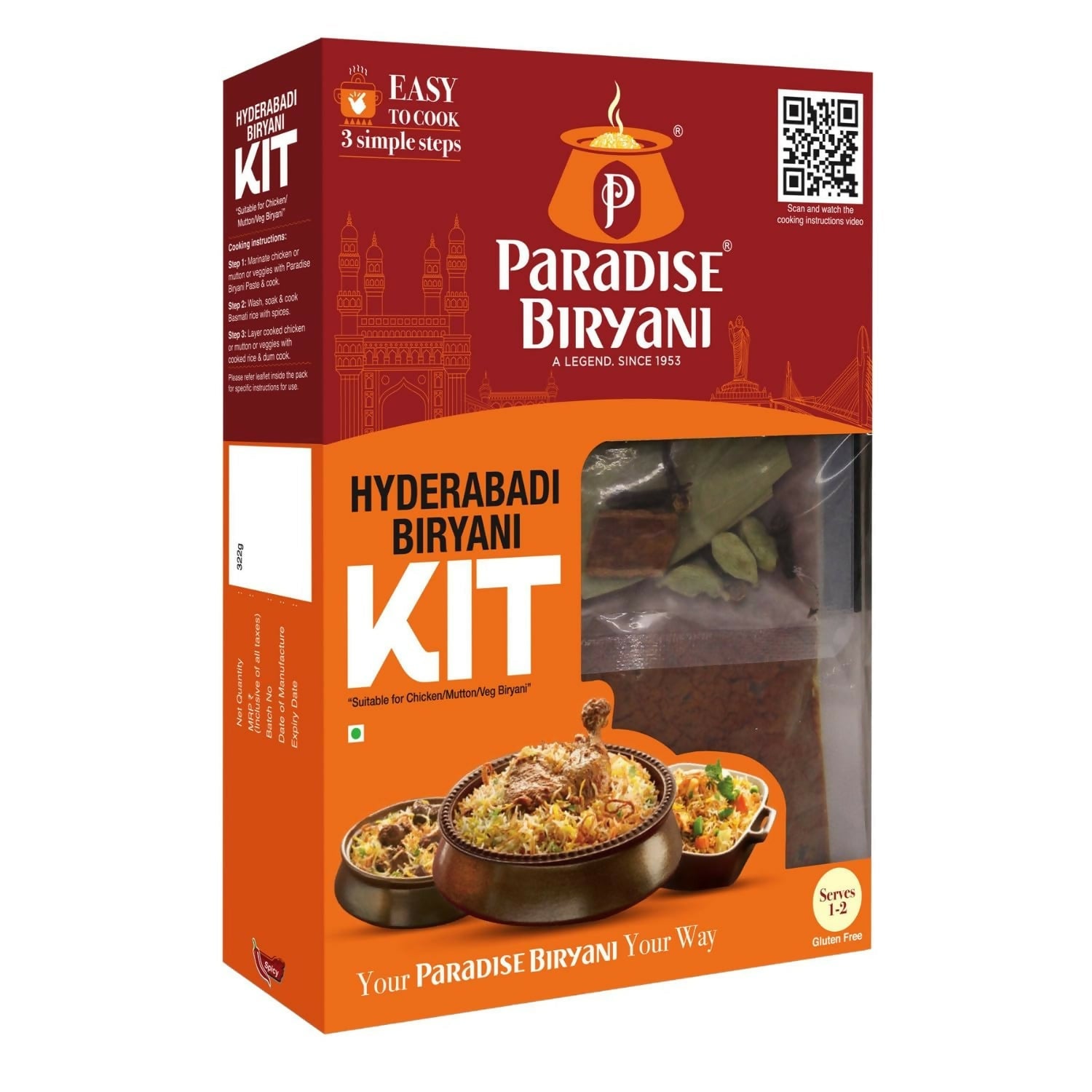 Paradise Hyderabadi Biryani Kit - Safuron