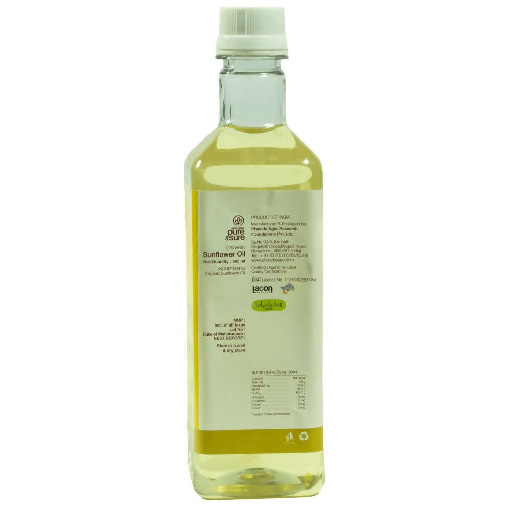 Pure & Sure Organic Cold Pressed Sun Flower Oil Pure & Sure