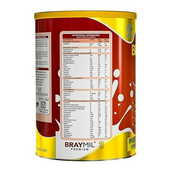 Braymil Premium Follow Up Formula 3 for 1-2 Years Powder Braymil