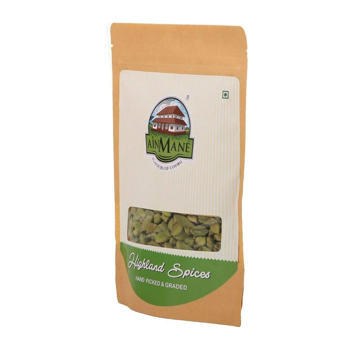 Ainmane Fine Quality Whole Cardamom 8mm Ainmane