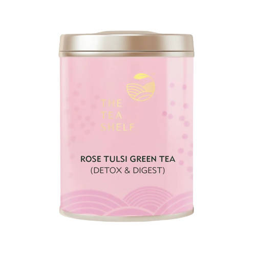 The Tea Shelf Rose Tulsi Green Tea - Safuron