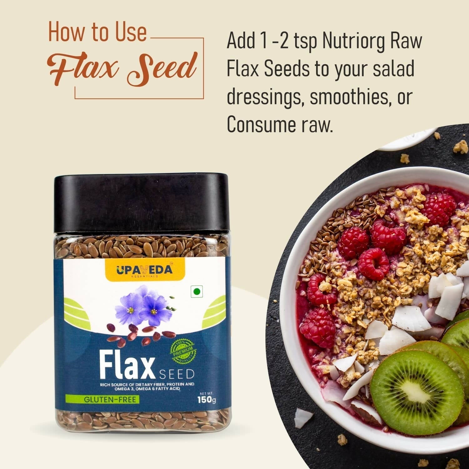 Upaveda Raw Flaxseed Upaveda