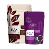Sorich Organics Combo of Raw Flax Seeds + Chia Seeds - Safuron