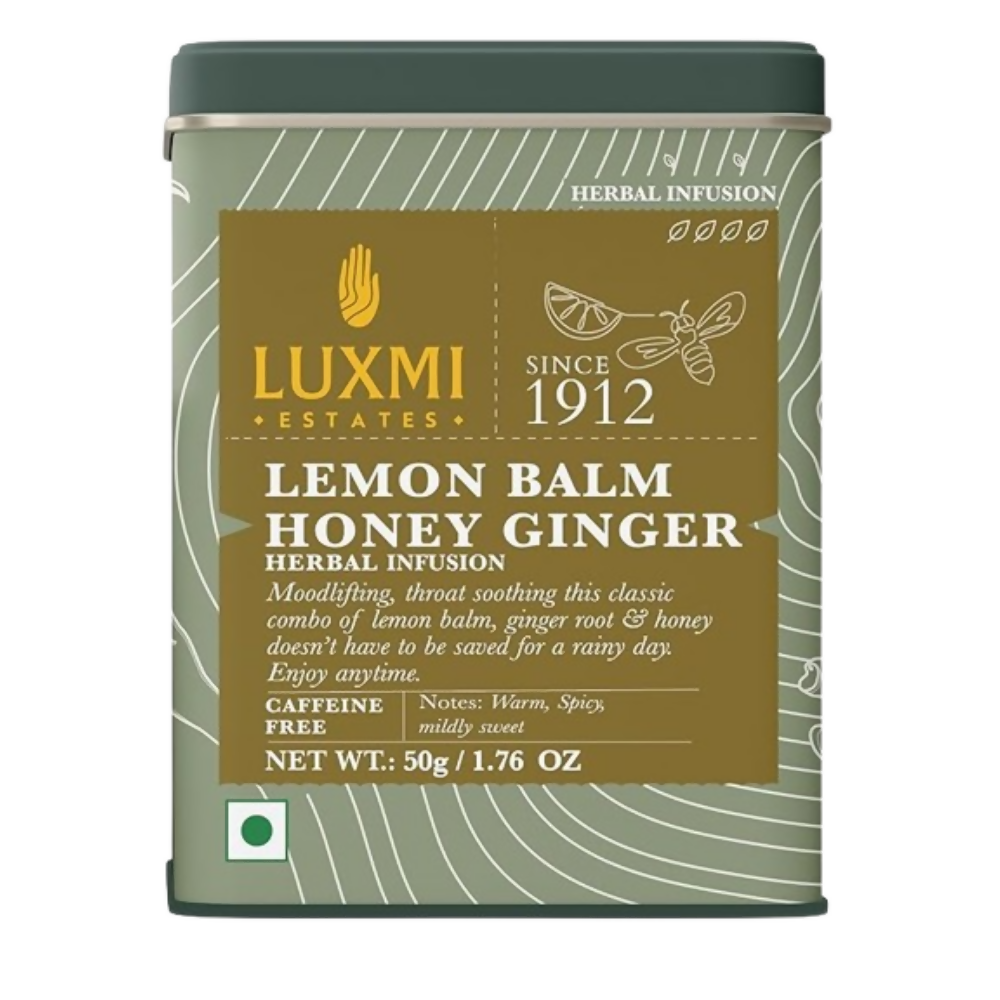 Luxmi Estates Lemon Balm Honey Ginger Herbal Infusion - Dista