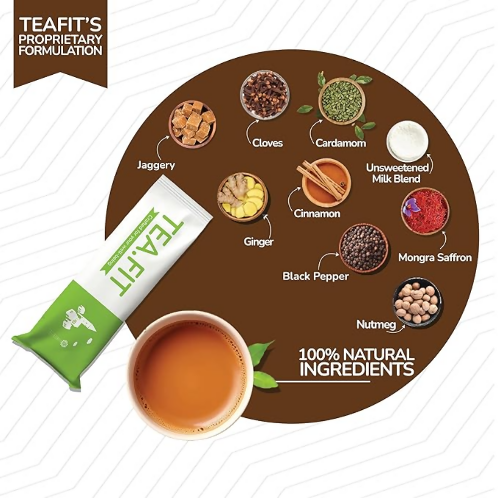 TeaFit Instant Jaggery Masala Tea Premix TeaFit