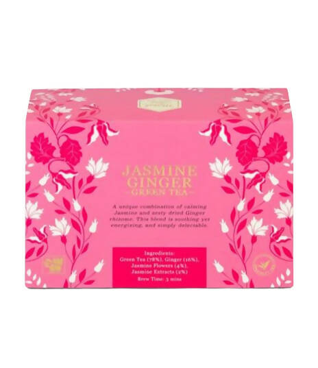 Mittal Teas Jasmine Ginger Green Tea - Eco Friendly Bags - Safuron