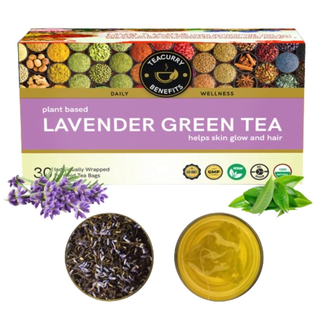 Teacurry Lavender Green Tea Bags Teacurry