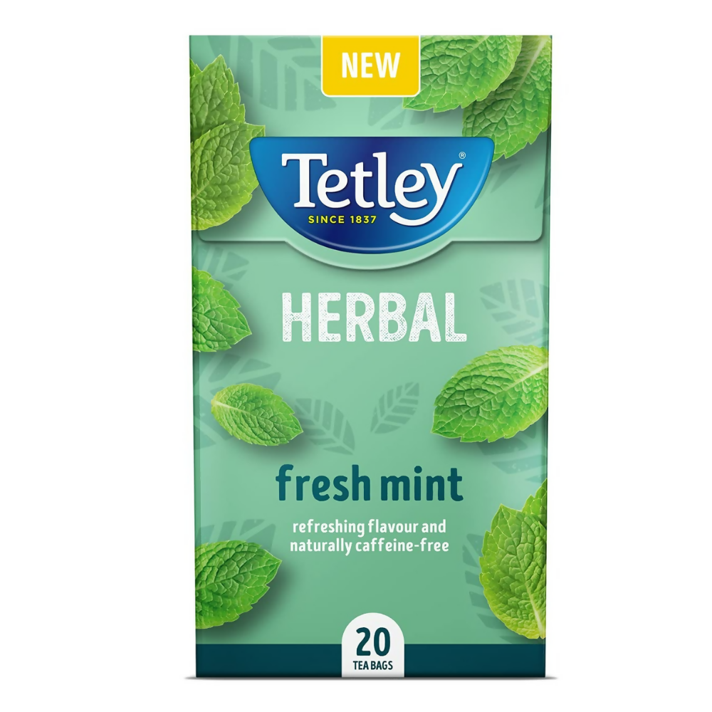 Tetley Herbal Fresh Mint Tea Bags - Safuron