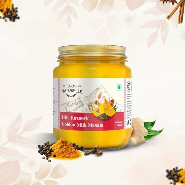 Farm Naturelle Golden Milk Masala - Turmeric Latte Blend with Spices Farm Naturelle
