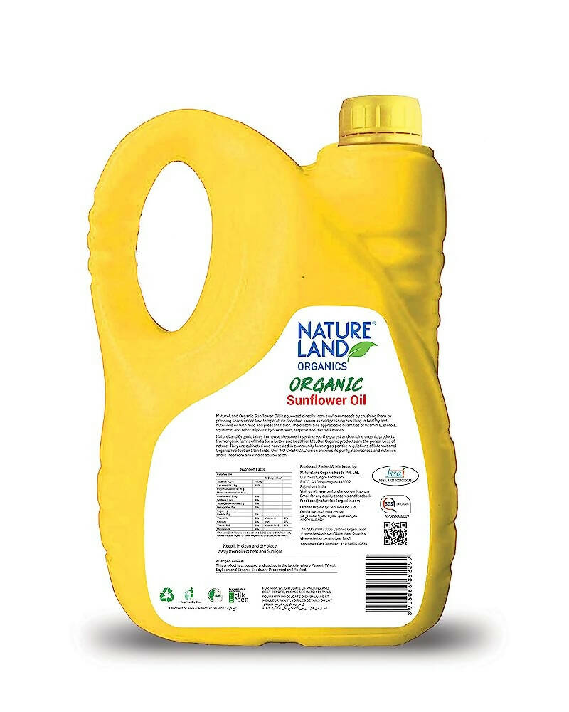Nature Land Organics Sunflower Oil Nature Land Organics