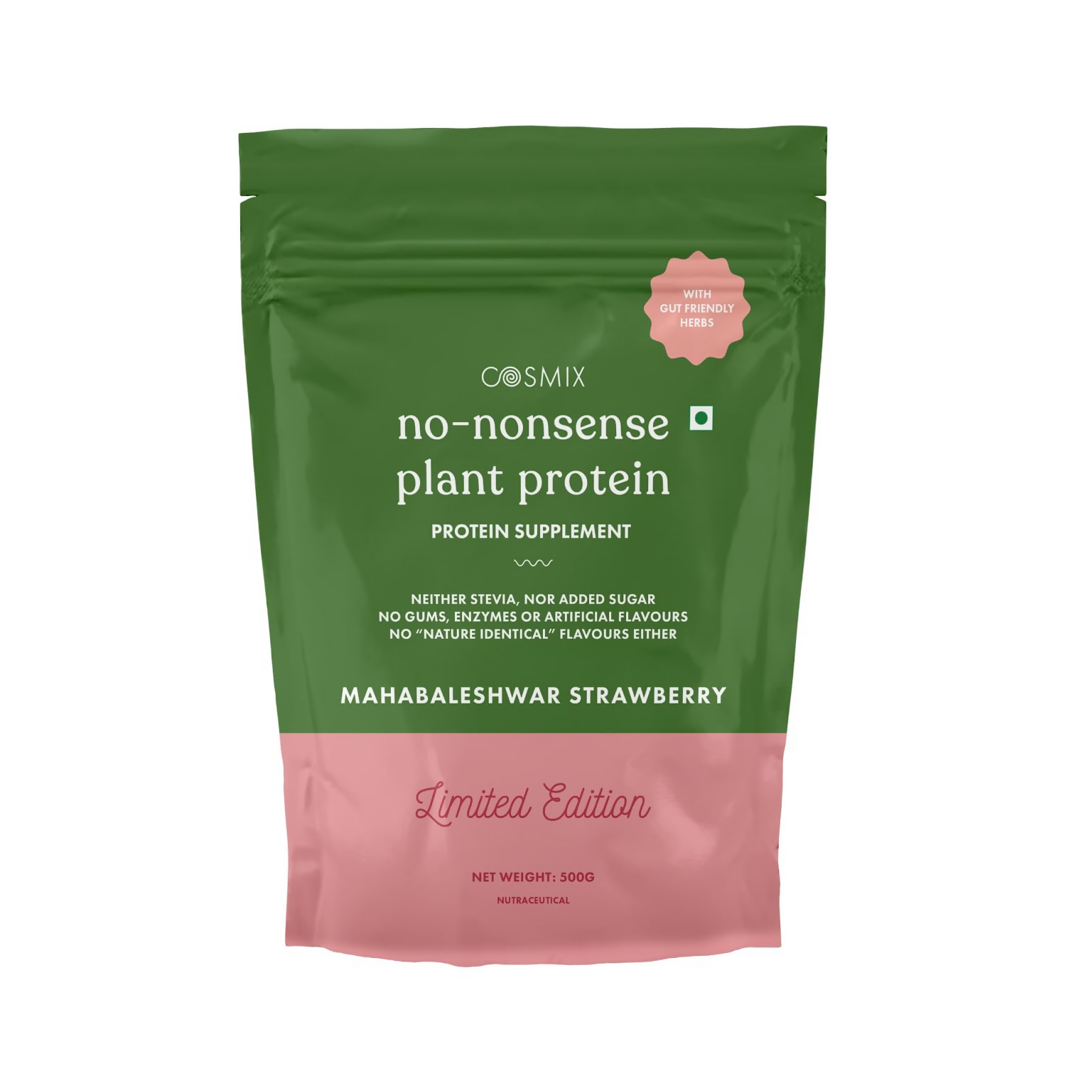 Cosmix No-Nonsense Plant Protein 23 (Mahabaleshwar Strawberry) - Safuron