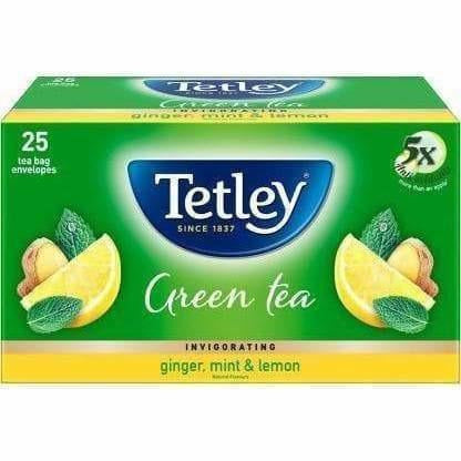 Tetley Green Tea Ginger, Mint and Lemon Tea Bags Tetley