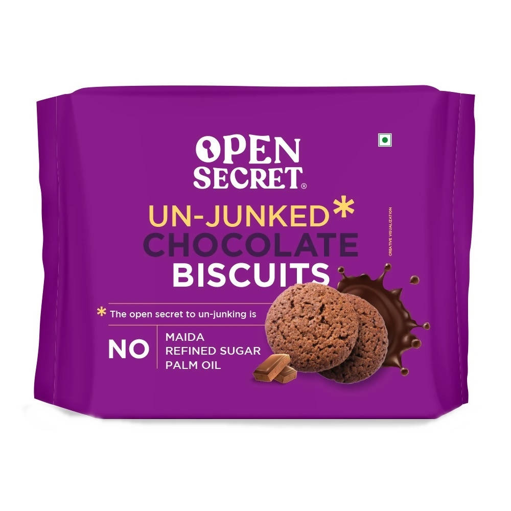 Open Secret Un-Junked Chocolate Biscuits Genie India