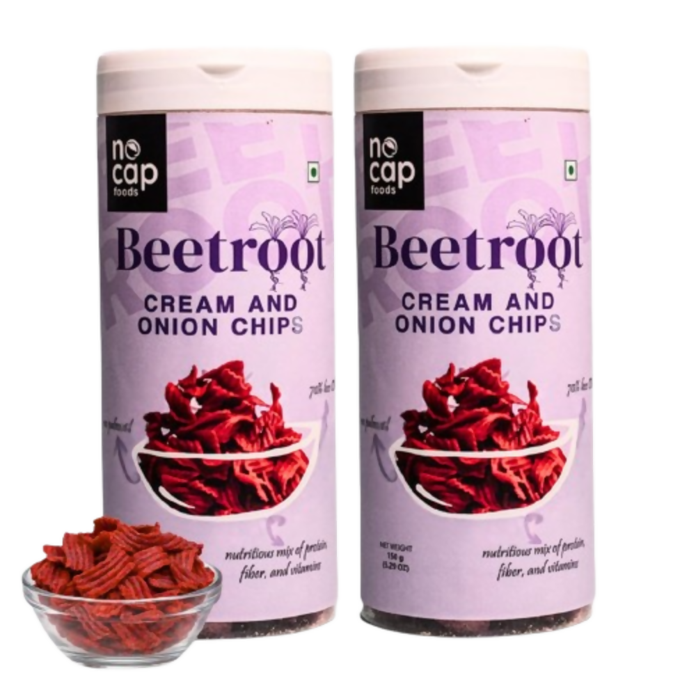 Nocap foods Zero Guilt Healthy Beetroot Chips - Cream&Onion - Dista