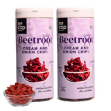 Nocap foods Zero Guilt Healthy Beetroot Chips - Cream&Onion - Dista