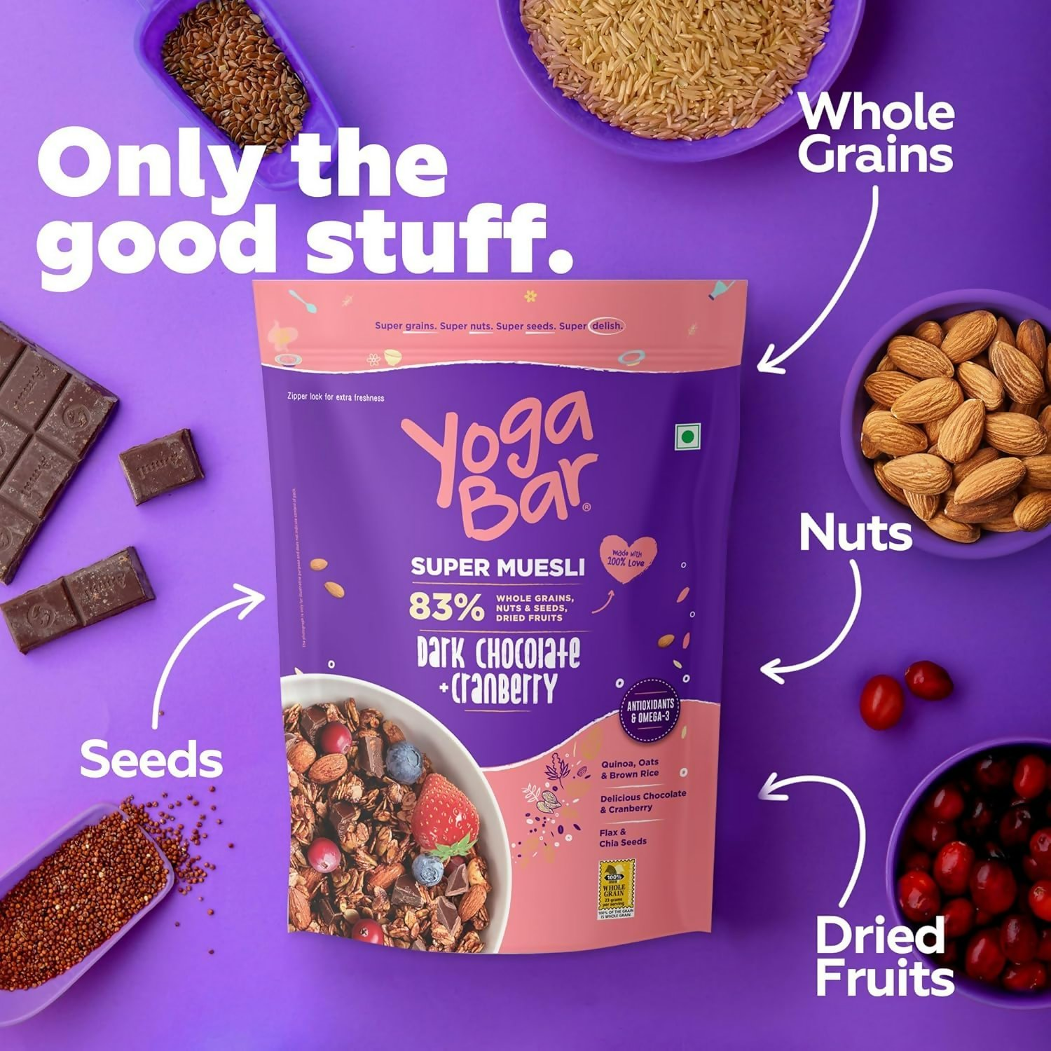 Yoga Bar Breakfast Oatmeal & Muesli Combo Yoga Bar