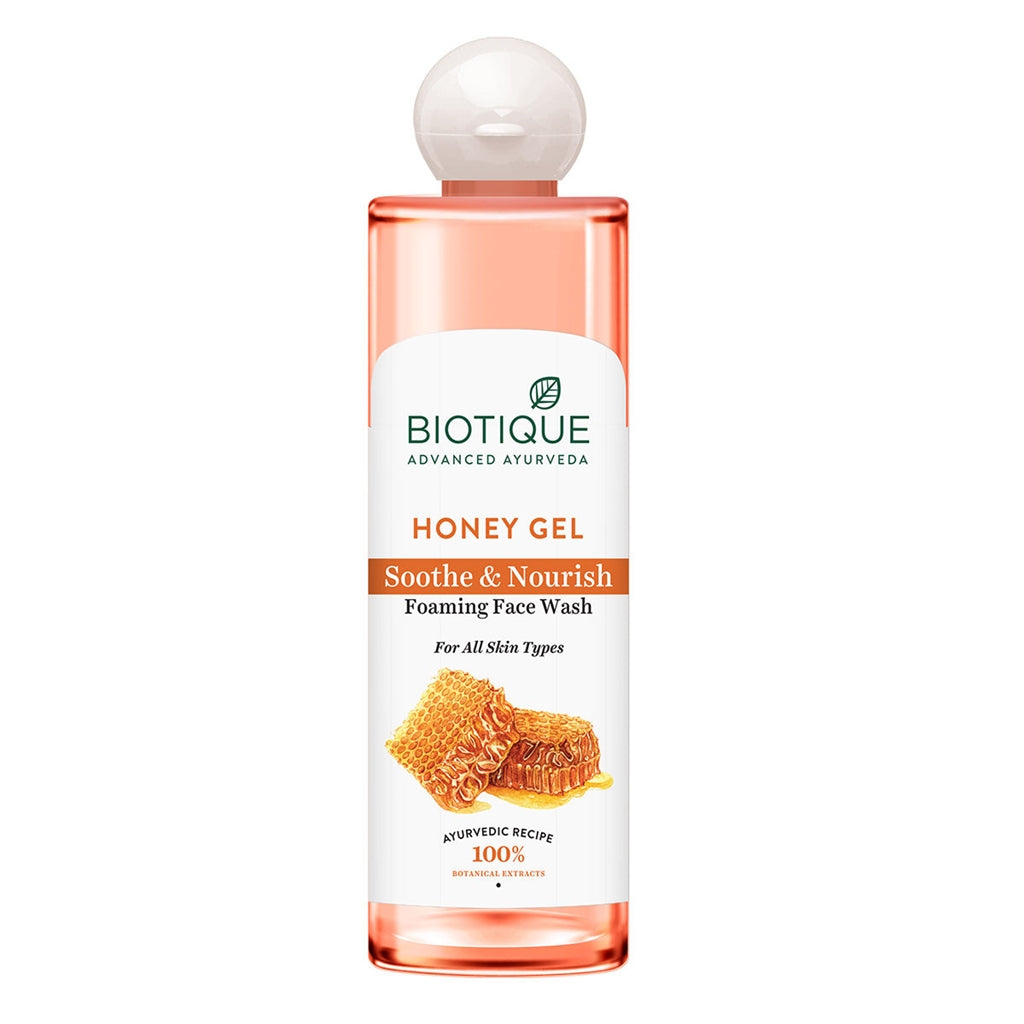Biotique Advanced Ayurveda Bio Honey Gel Refreshing Foaming Face Wash - Safuron