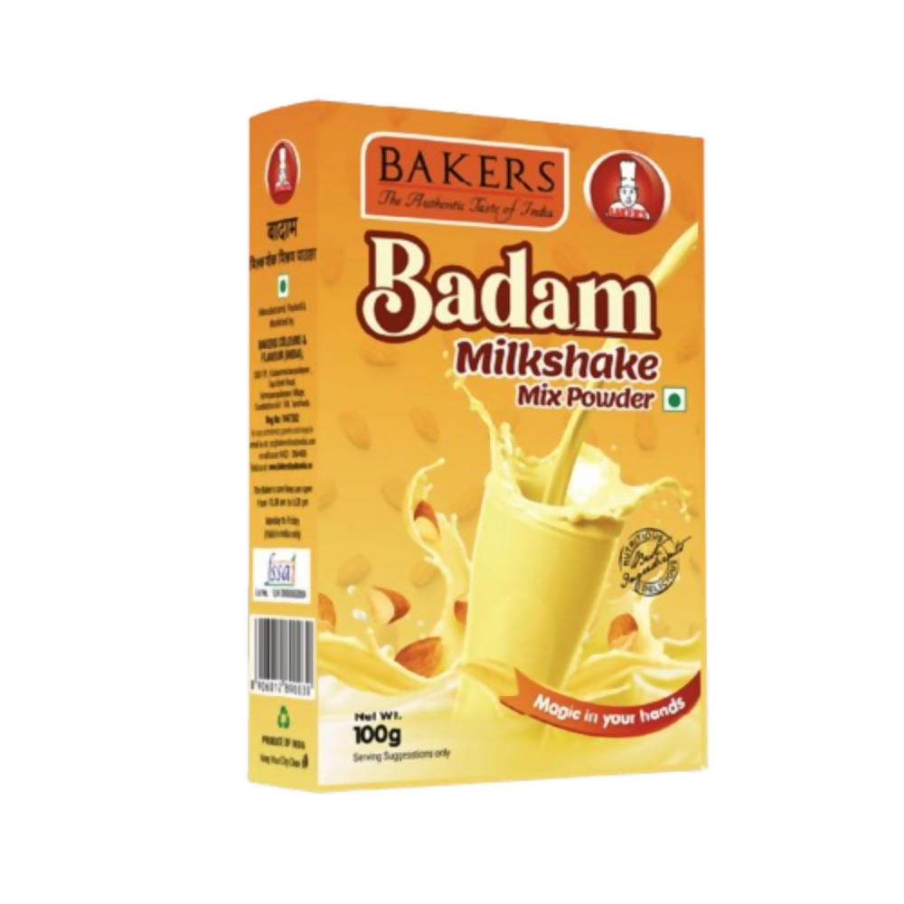 BAKERS Milk Shake Mix Powder - Badam Flavor - Dista