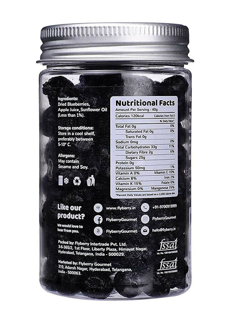 Flyberry Gourmet Dried Bold Blueberries Flyberry Gourmet